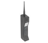 Saluaqui Vintage Cell Phone Prop with Authentic Design - 80s and 90s Brick Mobile Phone Model (Black)