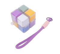Saluaqui Weekly Tablet Box Foldable Cube Case 8 Compartments Magnetic AM PM Opaque Detachable Washable with 7 Day 1 Extra Sections for Vitamins Fish Oil Supplements (8 Compartments Colorful with