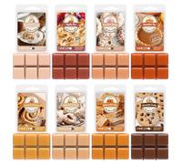 SALUBRITO Bakery Wax Melts, Sweet & Strong Scented Candle Gift Set, 8 x 71g, Natural & Long Lasting, Soy Wax Set for Women, Aroma Wax Cubes for Christmas, Birthday, Holiday, Autumn