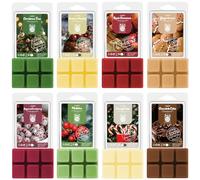 SALUBRITO Christmas Wax Melts, Strong Scented Candle Gift Set, 8 x 71g, Natural & Long Lasting, Soy Wax Set for Women, Aroma Wax Cubes for Winter Holiday, Birthday