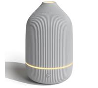 SALUBRITO Essential Oil Diffuser, 100ml Ultrasonic Aroma Diffuser for Essential Oil with Auto Shut-Off, 7 Colour LED Lights, Cool Mist Humidifier for Home, Office, Bedroom, Grey