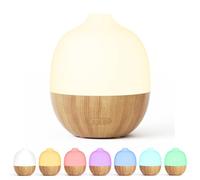SALUBRITO Essential Oil Diffuser, 300ml Large Aromatherapy Diffuser, Ultrasonic Diffusers for Essential Oils, Cool Mist Humidifier with Warm & 7 Color Light, Auto Shut-Off, for Office & Home