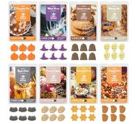 SALUBRITO Halloween Wax Melts, Strong Scented Autumn Candle Gift Set, 8 x 50g, Natural & Long Lasting, Soy Wax Set for Women, Aroma Wax Cubes for Halloween, Birthday, Thanksgiving
