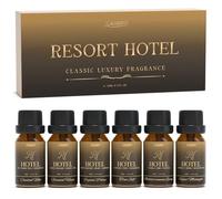 SALUBRITO Resort Hotel Essential Oil Set for Diffuser, Home, Luxury Scented Oil for Soap, Candle Making, Coastal Villa, Oriental Haven, Crystal Palace, True Self, Mediterranean Escape, Vegas Midnight