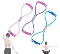 Saludea Resistance Band, Figure 8 Resistance Band with Handles, Yoga Gym Fitness Pulling Rope for Home, Gym, Stretch Fitness Strap for Full-Body Workouts, Stretching, Flexibility, (MIX)
