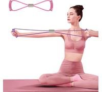 Saludea Resistance Band with Handles, Arm Figure 8 Resistance Band, Chest Expander, Yoga Gym Fitness Pulling Rope 8 Word Elastic for Arm and Shoulder Stretch Strength Training
