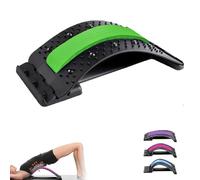 Saludea Spinecomfort Back Stretcher，Detachable Portablelumbar Back Stretcher，88 Acupuncture Moxibustion Points, 10 Magnetic Massage Points，3-Speed Adjustable Lumbar Support Board，Chair,Car (Green)