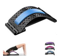 Saludea Spinecomfort Back Stretcher，Detachable Portablelumbar Back Stretcher，88 Acupuncture Moxibustion Points, 10 Magnetic Massage Points，3-Speed Adjustable Lumbar Support Board，Chair,Car (Blue)