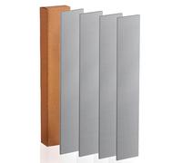 SALUINOKI 1095 Steel Flat Stock Cold Rolled Steel Bar High Carbon (4pcs, 12"x1.5"x1/8") for Knife Making