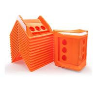 SALUINOKI Flatbed Edge Corner Protector Holder (24 Pack) Ratchet Strap Protector Heavy Duty Cargos Protector Flatbed Equipment for Shipping Cargo Protection