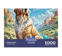 Saluki 1000 Piece Jigsaw Puzzles Birthday Gifts Couple Art Suitable for Decompression And Wall Decor for Adults And Kids 52x38cm/1000pcs