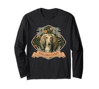 Saluki Dad Vintage Sighthound Dog Owner Long Sleeve T-Shirt