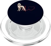 Saluki Dog Heartbeat EKG Funny My Dogs Are My Cardio PopSockets PopGrip for MagSafe