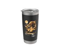 Saluki Howling to The Moon Stainless Steel Insulated Tumbler