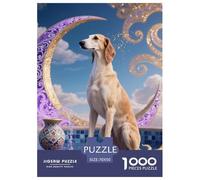 Saluki Jigsaw Puzzles for Adults 1000 Educational Games Pet Dog Puzzles for Adults Gifts for Men70x50cm/1000pcs
