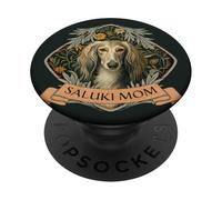 Saluki Mom Vintage Sighthound Dog Lover PopSockets Adhesive PopGrip