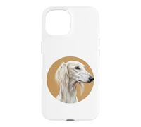 Saluki Sighthound Dog Owner Pet Breed Portrait Puppy Animal Case for iPhone 15