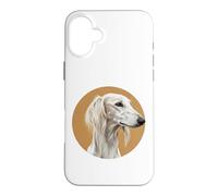 Saluki Sighthound Dog Owner Pet Breed Portrait Puppy Animal Case for iPhone 16 Plus