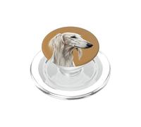 Saluki Sighthound Dog Owner Pet Breed Portrait Puppy Animal PopSockets PopGrip for MagSafe