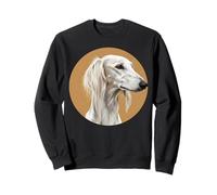 Saluki Sighthound Dog Owner Pet Breed Portrait Puppy Animal Sweatshirt