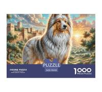 Saluki1000 Piece Puzzle Puzzle Cute Pets A Challenging Puzzle for Adult 70x50cm/1000pcs