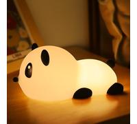 SALUOKE Panda Night Light Kids 7-Color, 30Min Timed Touch Night Lamp