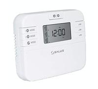 Salus EP210 2 Channel Heating & Hot Water Programmer - Digital Central Heating Timer with 5/2 or 7 Day Scheduling, Dual Channel Boiler Controller, Backlit LCD Display. White
