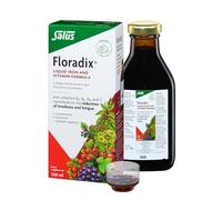 Salus Floradix Liquid Iron 250ml Supplement with Vitamin C & B-Complex. Iron contributes to The Reduction of Tiredness. Vegetarian. No preservatives. Suitable for Women, Men and Children 3+.