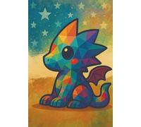 Salute to the Stars Dragon || Lined Notebook, 6x9, 120 Pages: A playful and patriotic notebook for journaling, sketching, planning, or gifting