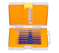 SALUTUY Router Table Set Up Bars, Set of 7 Aluminum Alloy Precision Woodworking Tools Series with Storage Box Woodworking Tools and Accessories 0.125-0.5in,for Kreg