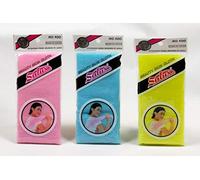 Salux Japanese Beauty Skin Bath Towel 3 Pack 28cm X 90cm Blue, Pink, Yellow