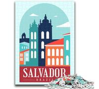 Salvador Brazil 1000 Piece Jigsaw Puzzles for Teenagers Gifts, Educational Stress Relief Toy for Is Ideal As A Gift for The Whole Family 1000pcs(26x38cm)