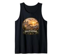 Salvador Brazil Colonial Style Harbor Design Tank Top