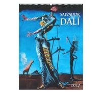 Salvador Dali 2027: Kunstkalender 42x56 cm mit Meisterwerken des Surrealismus und sprachneutralem Kalendarium