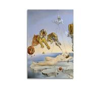 Salvador Dali Famous Paint (Dream Caused by The Flight of A Bee Around A Pomegranate A Second before Awakening) Print PosterWall Art Canvas Poster Music Albums And Movies Decorative Painting for Livin