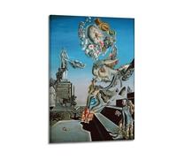 Salvador Dali Famous Paint (The Lugubrious Game) Print PosterWall Art Canvas Poster Music Albums And Movies Decorative Painting for Living Bed Room 20x30inch(50x75cm) Frame-style