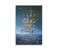 Salvador Dali Famous Paint (The Maximum Speed of Raphael's Madonna) Print PosterWall Art Canvas Poster Music Albums And Movies Decorative Painting for Living Bed Room 24x36inch(60x90cm) Unframe-style