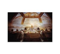 Salvador Dali Famous Paint (The Sacrament of The Last Supper) Canvas Wall Art Print Poster for Bedroom Dorm Living Room Decor 08x12inch(20x30cm)