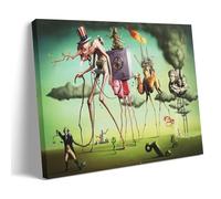 Salvador Dali Famous Painters' Works(The American Dream)Printing Posters Canvas Wall Art Decorative Bedroom Modern Home Print Picture Artworkss 12x18inch(30x45cm)