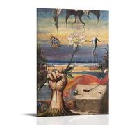 Salvador Dalí Painting Waterproof And Stain Resistant Wall Paintings High-definition Spray Painted Decorative Paintings Study And Coffee Shop Decorations Fade ResistantFrame-style20x30inch(50x75cm)