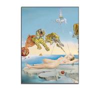 Salvador Dali Paintings - Dream Caused By The Flight of A Bee Around A Pomegranate A Second Before Awakening Print -Surrealism Canvas Poste -Bedroom Hallway Study Home Decor Unframed(12x16in/30x40cm)
