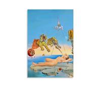 Salvador Dali Poster (dream Caused By The Flight Of A Bee Around A Pomegranate One Second Before Waking Up) Canvas Print Art Poster for Home Decoration ; Unframe; 16x24inch(40x60cm)