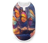 Salvador-Dali Ship With Butterfly Sails Dog Shirts Pullover Pet Vest T-shirts for Small Medium Dogs & Cats