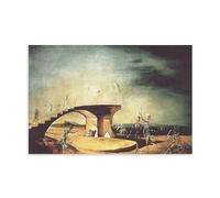 Salvador Dali Surrealist Painter《The Broken Bridge And The Dream》Artworks Printing Posters Canvas Wall Art Picture Prints Hanging Photo Gift Idea Decor Homes Artworks 08x12inch(20x30cm)
