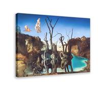 Salvador Dali Swans Canvas Poster for Home Decor Gift