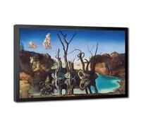 Salvador Dali Swans Canvas Poster for Home Decor Gift