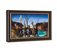Salvador Dali Swans Canvas Poster for Office Decor Gift