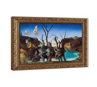 Salvador Dali Swans Canvas Poster for Office Decor Gift