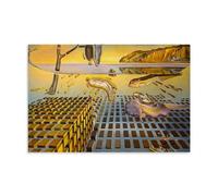 Salvador-Dali-the-disintegration-of-the-persistence-of-memory Poster Decorative Painting Canvas Wall Art Living Room Poster Bedroom Painting Wall Art Picture Print Modern Family Room Decor 16 x 24 cm