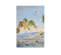 Salvador Dali Tigers Wall Art - Dream Caused By The Flight Of A Bee Around A Pomegranate A Second Before Awakening Poster Art Poster Canvas Painting Decor Wall Print Photo Home Modern Decorative Poste